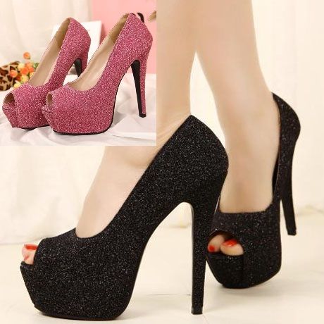 Peep toe brilho - 00022