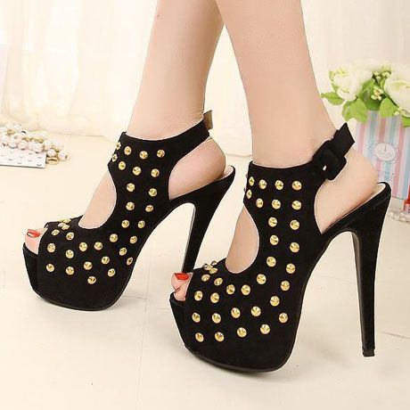 Peep toe tachas - 00025